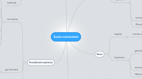 Mind Map: Suolo-conclusioni