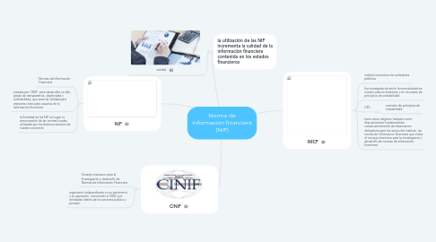 Mind Map: Norma de Información financiera (NIF)