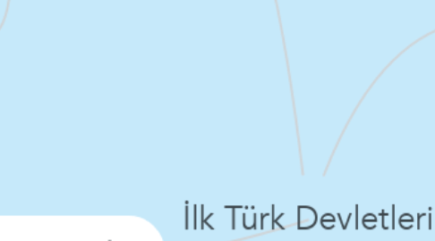 Mind Map: İlk Türk Devletleri