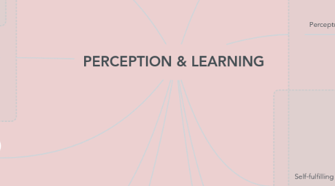 Mind Map: PERCEPTION & LEARNING