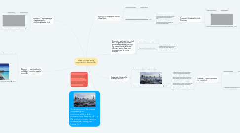 Mind Map: Make tourism more respectful of marine life.