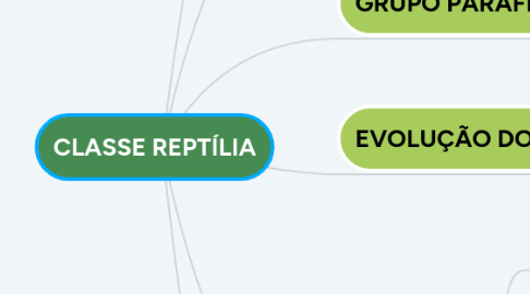 Mind Map: CLASSE REPTÍLIA