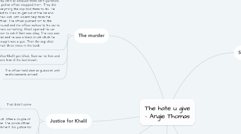 Mind Map: The hate u give - Angie Thomas