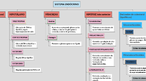 Mind Map: SISTEMA ENDÓCRINO