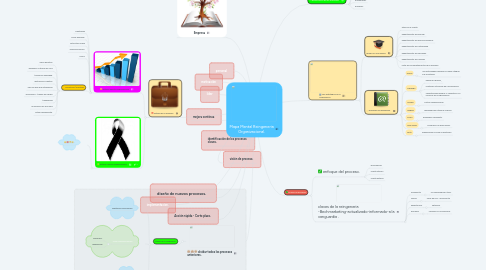 Mind Map: Mapa Mental Reingeneria Organizacional.