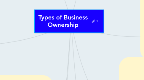 Mind Map: Types of Business Ownership