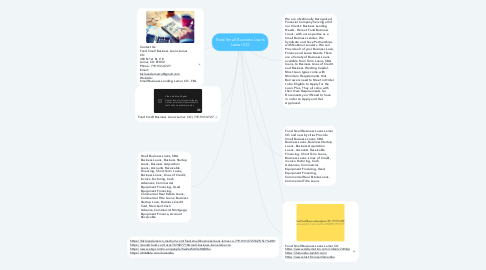 Mind Map: Fund Small Business Loans Lamar CO