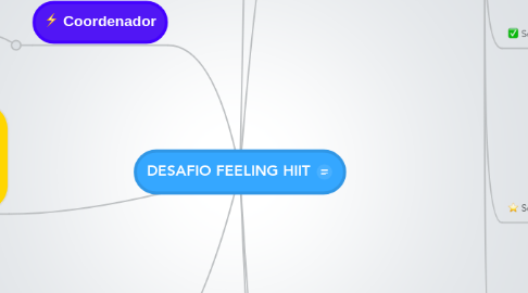 Mind Map: DESAFIO FEELING HIIT