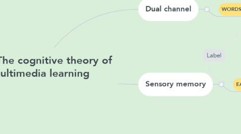 Mind Map: The cognitive theory of multimedia learning