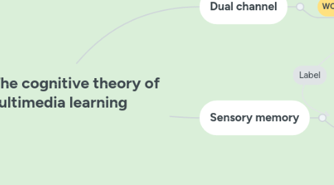 Mind Map: The cognitive theory of multimedia learning