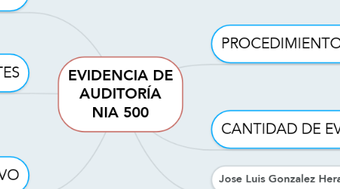 Mind Map: EVIDENCIA DE AUDITORÍA NIA 500