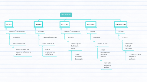 Mind Map: VERTEBRATI