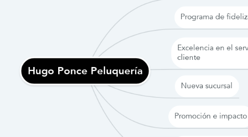 Mind Map: Hugo Ponce Peluquería