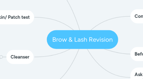 Mind Map: Brow & Lash Revision