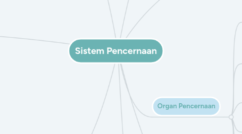 Mind Map: Sistem Pencernaan