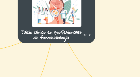 Mind Map: Juicio clínico en profesionales de fonoaudiología