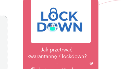 Mind Map: Jak przetrwać  kwarantannę / lockdown? - © dr Tomasz Stachura  mapymysli.net