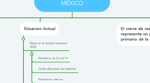 Mind Map: SITUACIÓN DEL SECTOR AGROPECUARIO EN MÉXICO