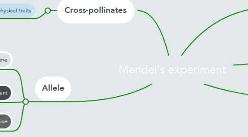 Mind Map: Mendel's experiment