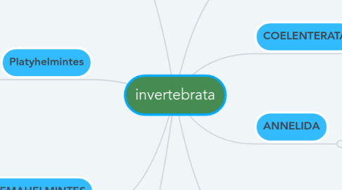 Mind Map: invertebrata