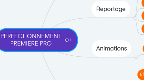 Mind Map: PERFECTIONNEMENT PREMIERE PRO
