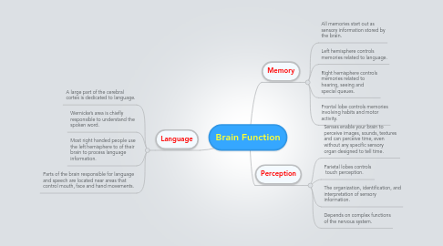 Brain Function | MindMeister Mind map