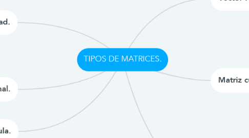 Mind Map: TIPOS DE MATRICES.