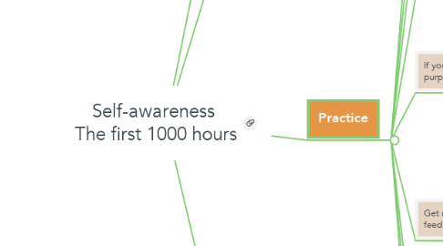 Mind Map: Self-awareness  The first 1000 hours