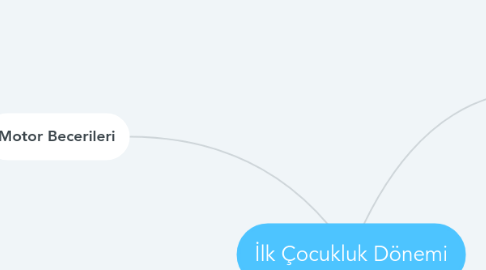 Mind Map: İlk Çocukluk Dönemi
