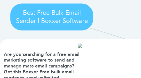 Mind Map: Best Free Bulk Email Sender | Boxxer Software