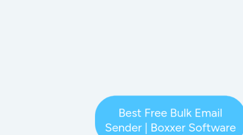 Mind Map: Best Free Bulk Email Sender | Boxxer Software