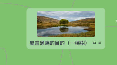 Mind Map: 屬靈恩賜的目的(一棵樹)