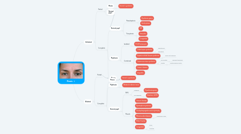 Mind Map: Ptosis
