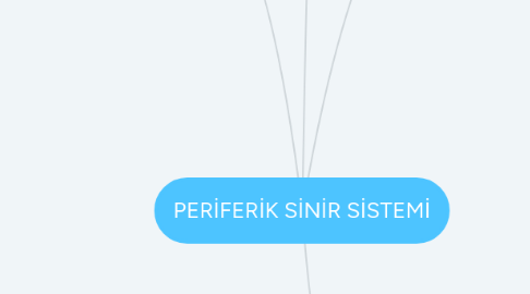 Mind Map: PERİFERİK SİNİR SİSTEMİ