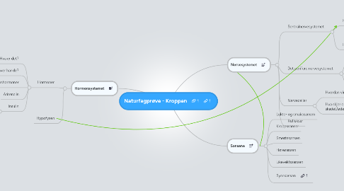 Mind Map: Naturfagprøve - Kroppen