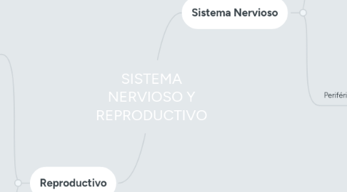 Mind Map: SISTEMA NERVIOSO Y REPRODUCTIVO