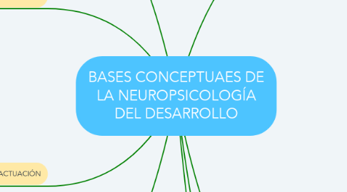 Mind Map: BASES CONCEPTUAES DE LA NEUROPSICOLOGÍA DEL DESARROLLO