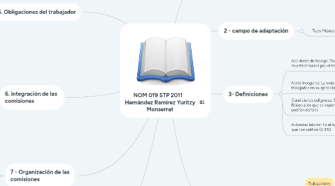 Mind Map: NOM 019 STP 2011 Hernández Ramirez Yuritzy Monserrat