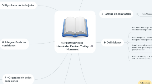 Mind Map: NOM 019 STP 2011    Hernández Ramirez Yuritzy Monserrat