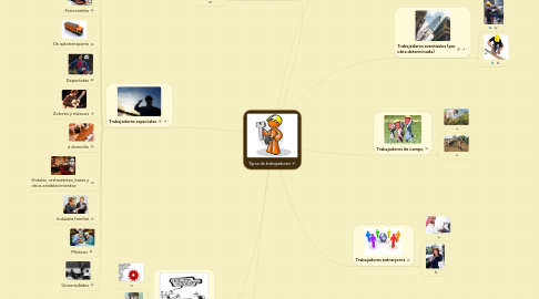 Mind Map: Tipos de trabajadores