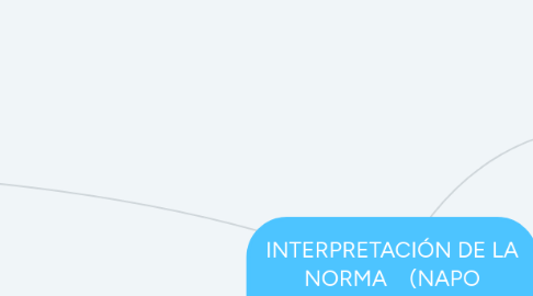 Mind Map: INTERPRETACIÓN DE LA NORMA (NAPO TRANSPORTADOR)