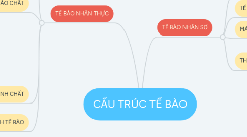 Mind Map: CẤU TRÚC TẾ BÀO