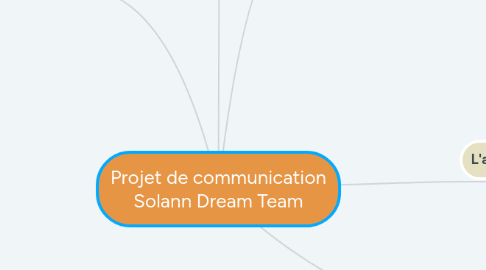 Mind Map: Projet de communication Solann Dream Team