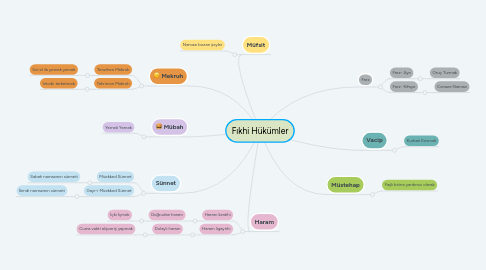 Mind Map: Fıkhi Hükümler