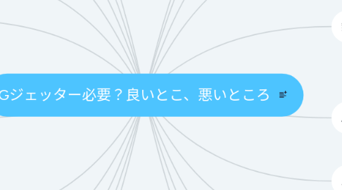 Mind Map: Gジェッター必要?良いとこ、悪いところ