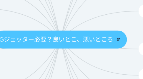 Mind Map: Gジェッター必要？良いとこ、悪いところ