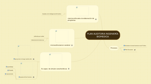 Mind Map: PLAN AUDITORIA INGENIERÍA BIOMEDICA