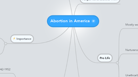 Mind Map: Abortion in America