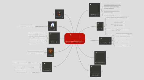 Mind Map: Life On The Goldfields