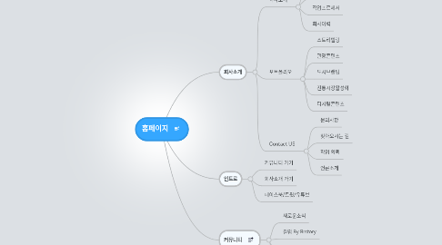 Mind Map: 홈페이지